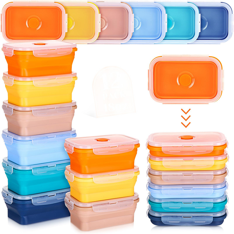 Meal Prep Tupperware - Récipients de stockage alimentaire pliables Boîte