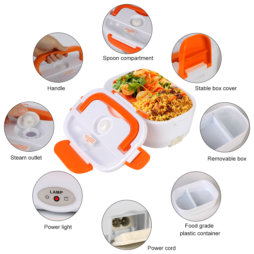 Meal Prep Tupperware - Récipient alimentaire Portable à chauffage rapide,