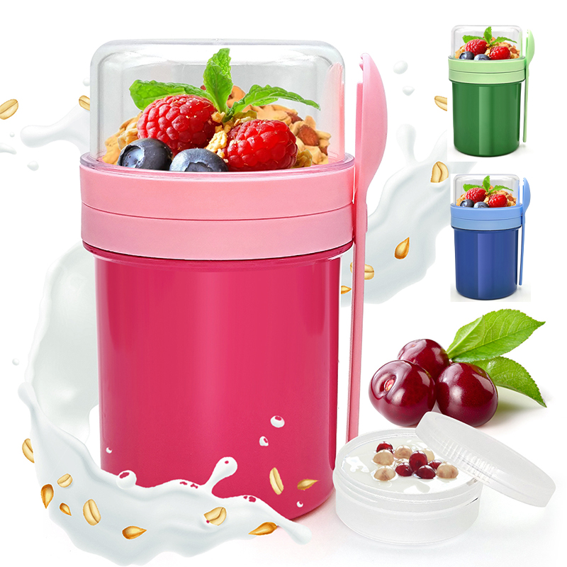 Meal Prep Yogurt - Gobelet portable double couche pour overnight
