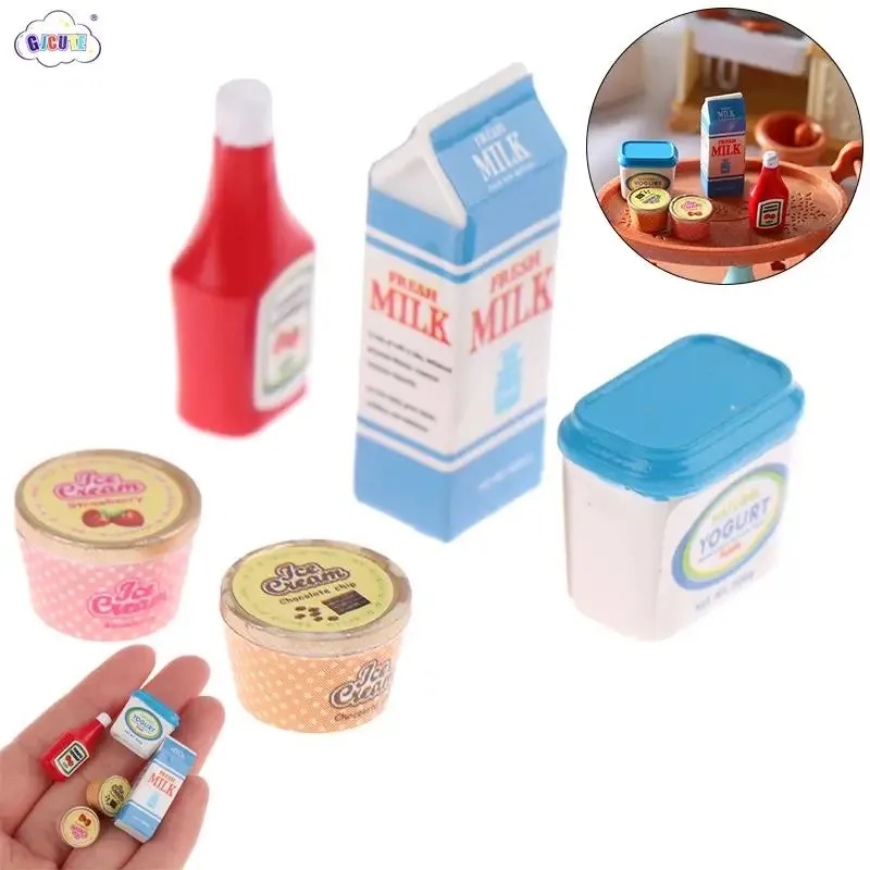 Meal Prep Yogurt - Maison de poupée 5 pièces/ensemble 1:12,