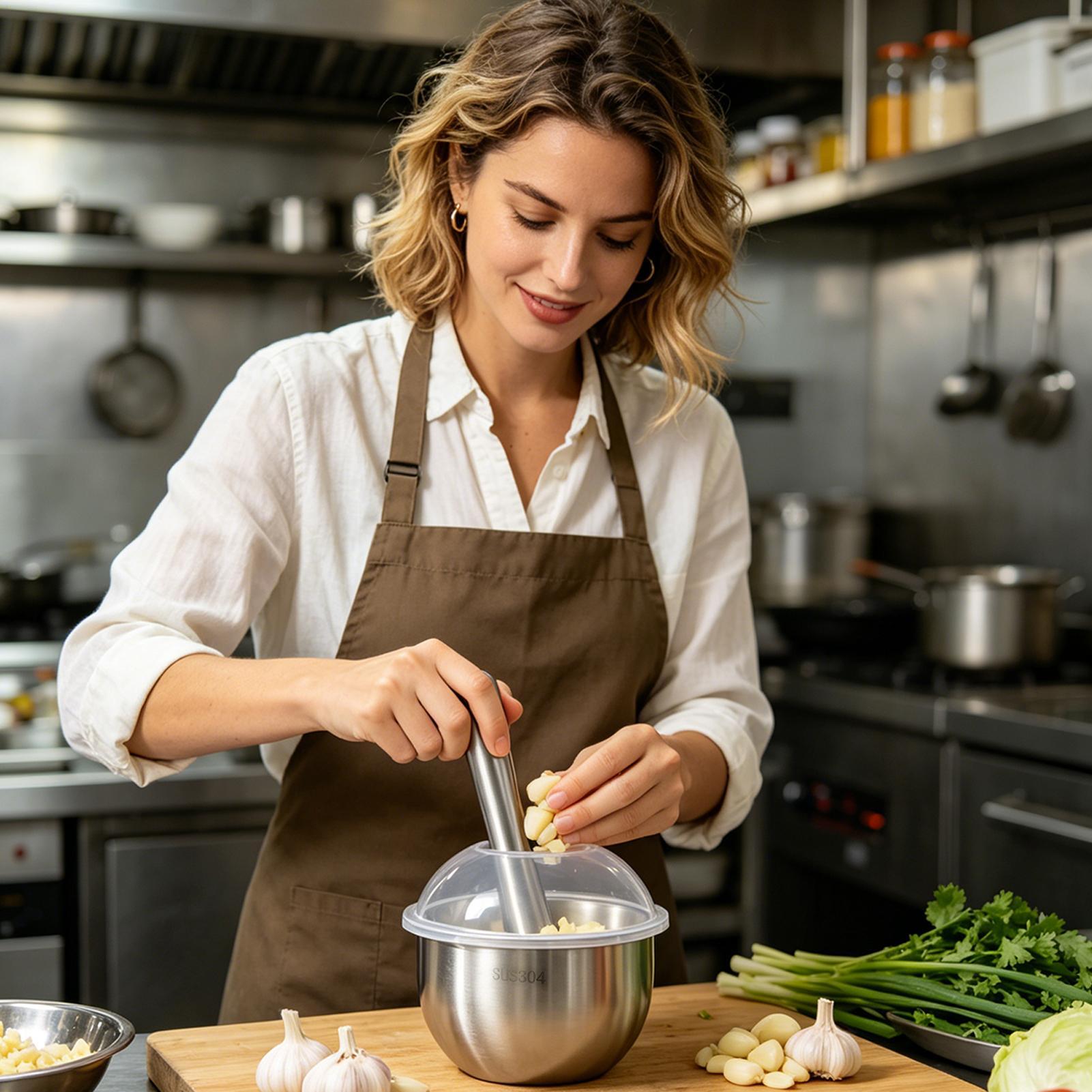 Presse-ail manuel en acier ino - Meal Prep Manual avis et prix