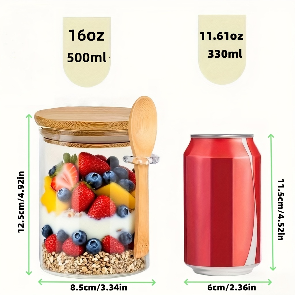 Ensemble de tasses en verre po - Meal Prep Yogurt avis et prix