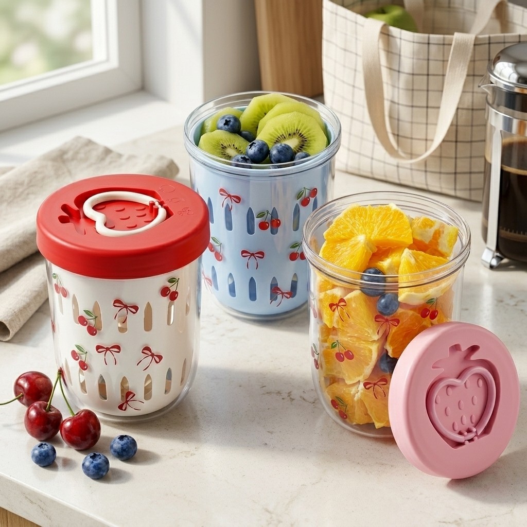 Boîte à salade en plastique av - Meal Prep Yogurt avis et prix